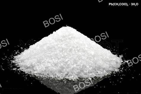 Plomo inodoro II acetato trihidrato estável em condições normais 280-282.C Ponto de fusão